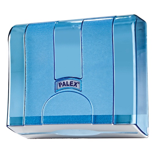 Palex Standart Z Katlı Kağıt Havlu Dispenseri Şeffaf-Mavi
