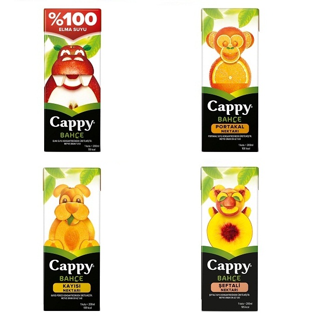 Cappy Meyve Suyu Çeşitleri 200 Ml 27 li Paket