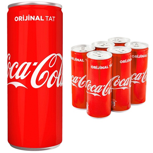 Coca Cola 330 Ml Kutu 6 lı Paket