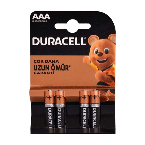 Duracell Alkalin AAA nce Kalem Pil (Adet)