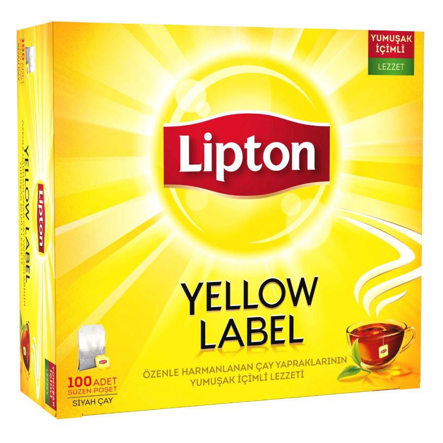 Lipton Yellow Label Bardak Poet ay 100 Adet