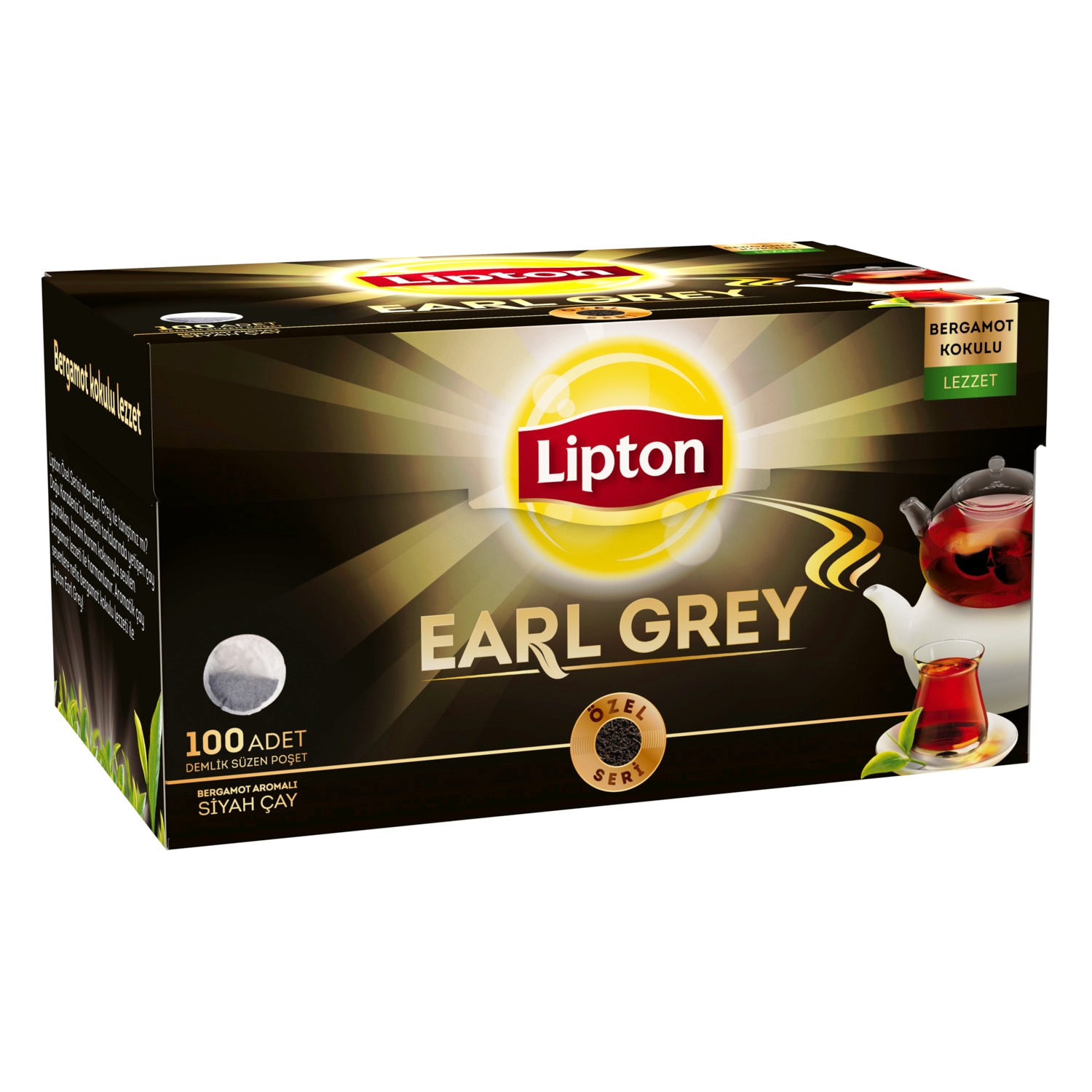 Lipton Earl Grey Demlik Poet ay 100 Adet