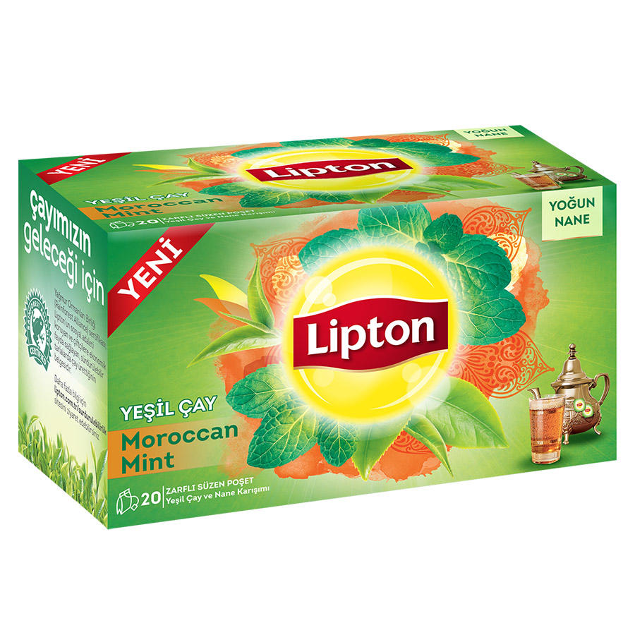 Lipton Yeşil Çay 20 li Paket (Moroccan Mint) - EFES KURUMSAL