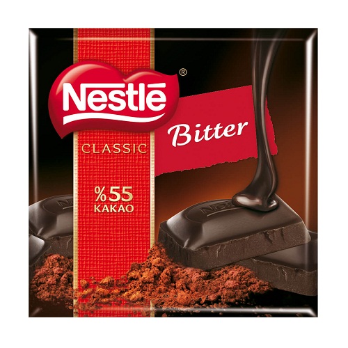 Nestle Classic Bitter Kare ikolata 60 Gr (6 Adet)