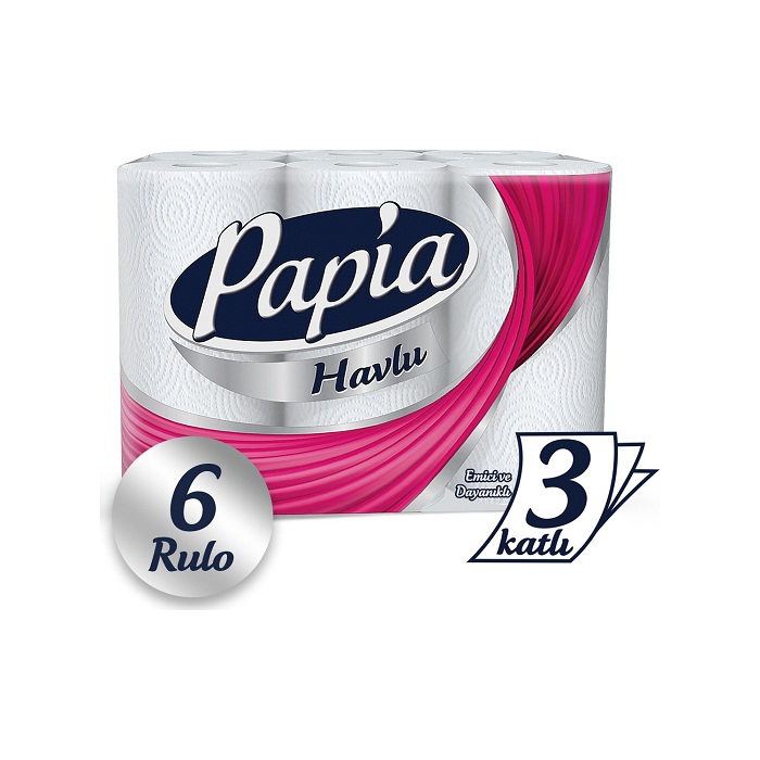 Papia Kat Havlu 6 l Paket