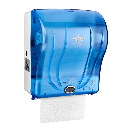 Rulopak Fotoselli Havlu Dispenseri 21 cm Şeffaf-Mavi