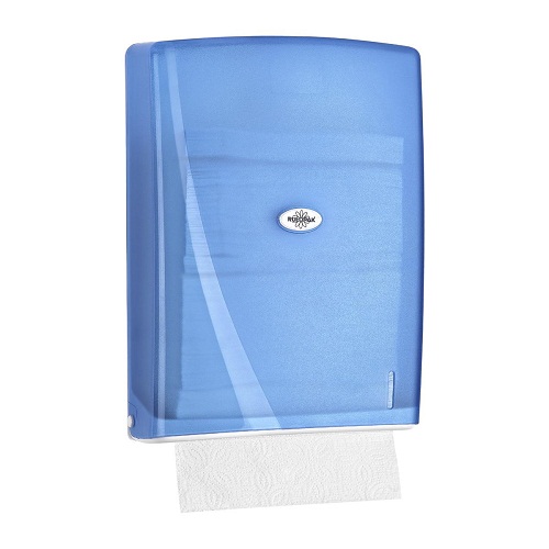 Rulopak Modern Z Katlı Havlu Dispenseri 400 lü Şeffaf-Mavi