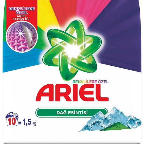 Ariel Toz amar Deterjan 1,5 Kg Renkliler in