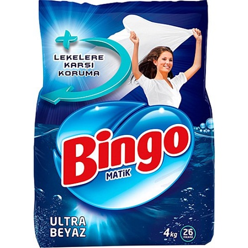 Bingo Toz Çamaşır Deterjanı 4 Kg Beyazlar İçin