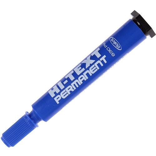Hi-Text Marker Yuvarlak U Mavi