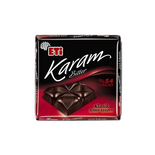 Eti Karam Bitter Kare Çikolata 60 Gr (6 Adet) EFES KURUMSAL