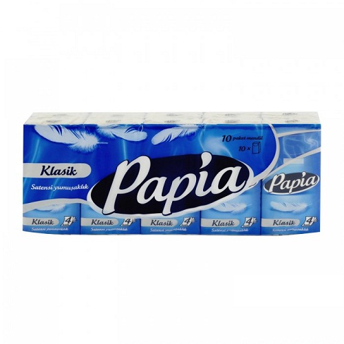 Papia Klasik Cep Mendil 10 lu Paket